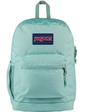 Jansport Cross town plus Student Backpack Bookbag Laptop Bag Case NEW faded sage